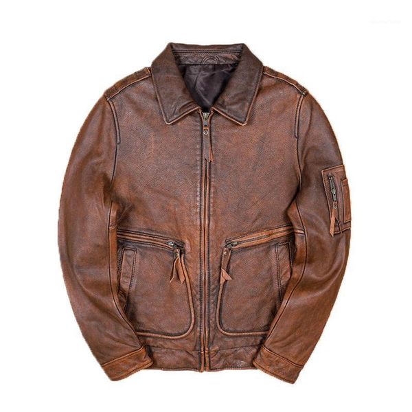 men's leather & faux 2021 vintage brown genuine jacket men military style plus size 4xl real natural cowhide autumn slim fit short pilo, Black
men's leather & faux 2021 vintage brown genuine jacket men military style plus size 4xl real natural cowhide autumn slim fit short pilo, Black
