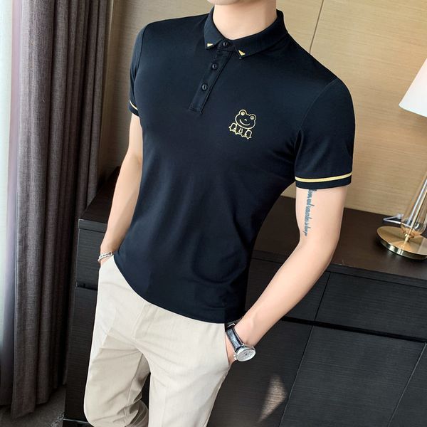 2021 summer for fashionable tan casual short sleeve sloim polo black white shirts business mark men's clothes yhik, White;black
2021 summer for fashionable tan casual short sleeve sloim polo black white shirts business mark men's clothes yhik, White;black