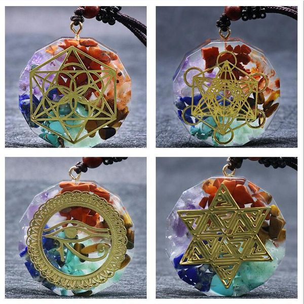 pendant necklaces orgone necklace metatron cube orgonite energy 7 chakras reiki healing crystal, Silver
pendant necklaces orgone necklace metatron cube orgonite energy 7 chakras reiki healing crystal, Silver