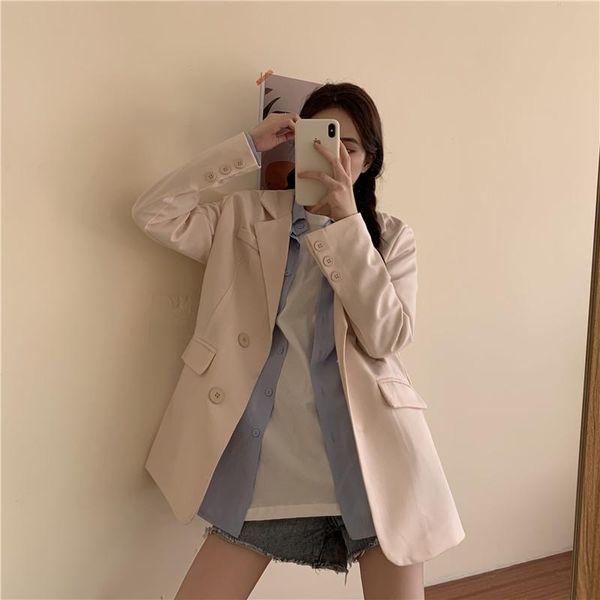women's suits & blazers make firm offers ~ girl han edition british wind ins coat loose long suit, White;black
women's suits & blazers make firm offers ~ girl han edition british wind ins coat loose long suit, White;black