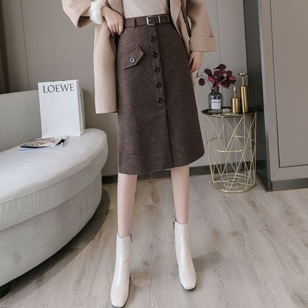 women 2021 autumn winter hight waist woolen midi wrap new female clothing fashion ladies jupe longue femme slim skirt a289i3i3, Black
women 2021 autumn winter hight waist woolen midi wrap new female clothing fashion ladies jupe longue femme slim skirt a289i3i3, Black