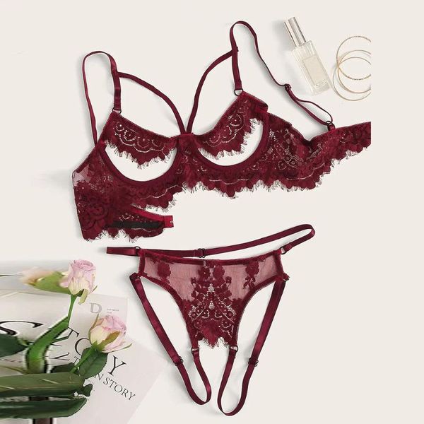 bras sets floral lace lingerie set women intimates 2021 summer bra and panty female solid briefs underwear b4, Red;black
bras sets floral lace lingerie set women intimates 2021 summer bra and panty female solid briefs underwear b4, Red;black