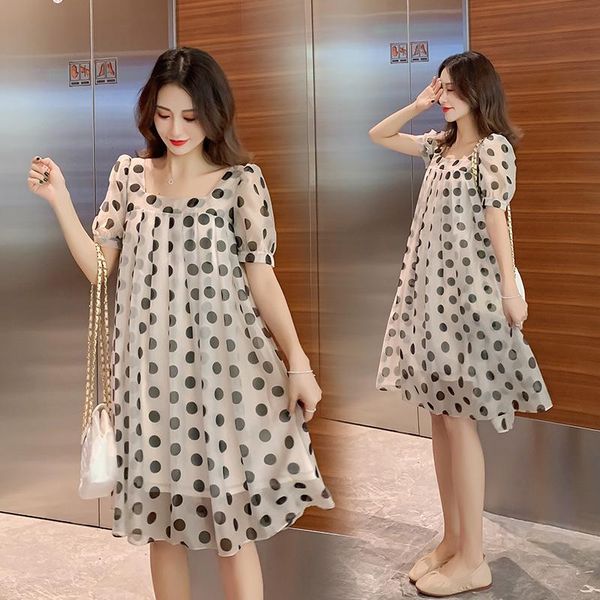 2021 new brand summer maternity dress woman cute dot chiffon large size dresses pregnant woman clothing md-02787, White
2021 new brand summer maternity dress woman cute dot chiffon large size dresses pregnant woman clothing md-02787, White
