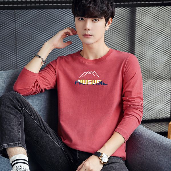 new autumn long sleeve pure cotton t-shirt men's wear backing shirt fashion round neck, White;black
new autumn long sleeve pure cotton t-shirt men's wear backing shirt fashion round neck, White;black