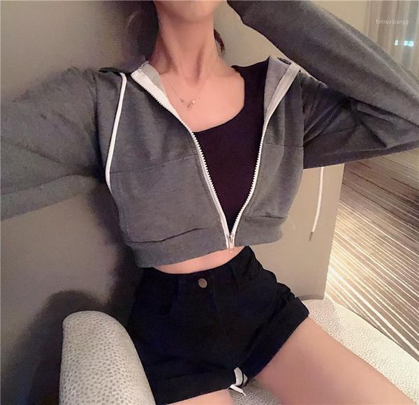 women's jackets korean autumn winter women hooded coat long sleeve harajuku keep warm zipper solid color casual loose short, Black;brown
women's jackets korean autumn winter women hooded coat long sleeve harajuku keep warm zipper solid color casual loose short, Black;brown