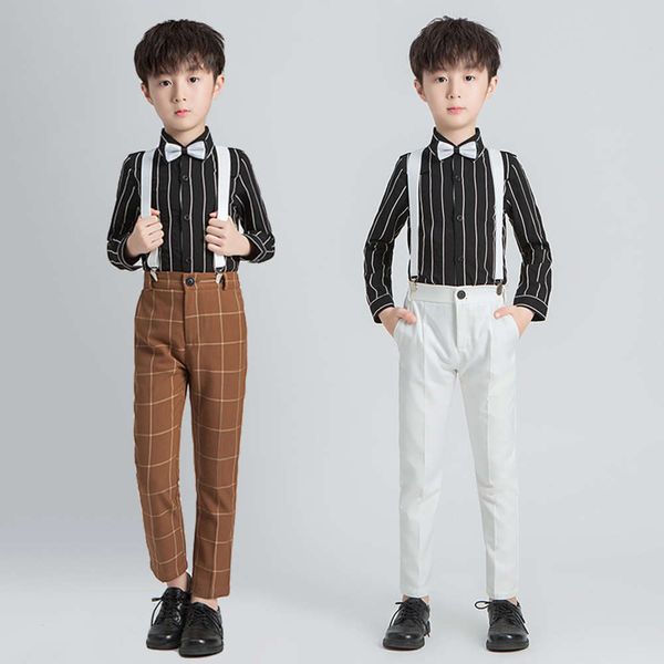 autumn new wear boys' suspenders student school uniform performance dress children's two piece suit, Blue
autumn new wear boys' suspenders student school uniform performance dress children's two piece suit, Blue