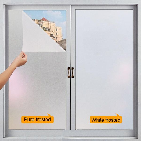 window stickers frosted matte pvc film for glass decoration