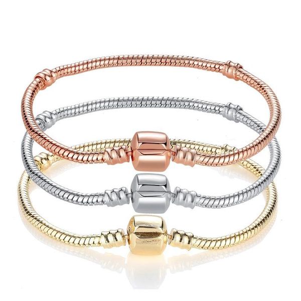 charm bracelets cross-border -selling 3mm copper snake bone chain diy beaded bracelet base silver plated gold rose amazon, Golden;silver
charm bracelets cross-border -selling 3mm copper snake bone chain diy beaded bracelet base silver plated gold rose amazon, Golden;silver