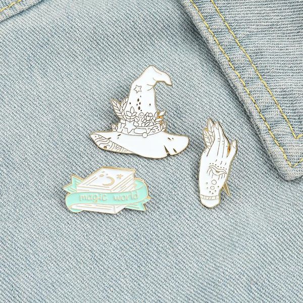 pins, brooches magic world enamel pins custom witch book hat hand shirt lapel badge bag wizard jewelry gift for kids friends wholesale, Gray
pins, brooches magic world enamel pins custom witch book hat hand shirt lapel badge bag wizard jewelry gift for kids friends wholesale, Gray