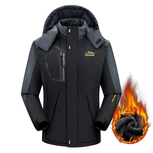 men's trench coats men mid long plush thickened windproof and waterproof coat for winter outdoor stormsuit, Tan;black
men's trench coats men mid long plush thickened windproof and waterproof coat for winter outdoor stormsuit, Tan;black