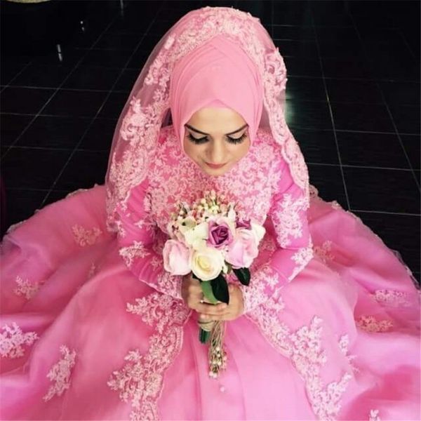 pink 2021 new y dubai muslim long sleeve appliques bridal gowns arabic vestido de noiva wedding es xjn5, White
pink 2021 new y dubai muslim long sleeve appliques bridal gowns arabic vestido de noiva wedding es xjn5, White