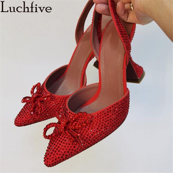 sandals full diamond bowtie women pointy toe slingbacks cup high heels party shoes big size red sapatos feminina, Black
sandals full diamond bowtie women pointy toe slingbacks cup high heels party shoes big size red sapatos feminina, Black