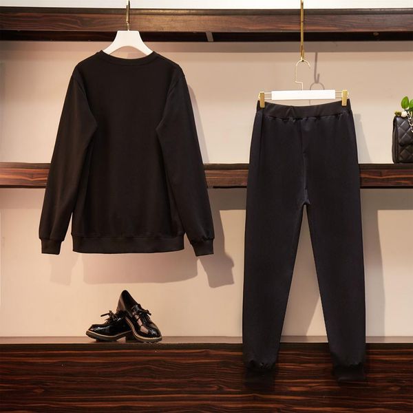2021 female black fall suit sports plus size xl-5xl sweatshirt t shirtand pants two pieces outft mail-order shirt awzt, Gray
2021 female black fall suit sports plus size xl-5xl sweatshirt t shirtand pants two pieces outft mail-order shirt awzt, Gray