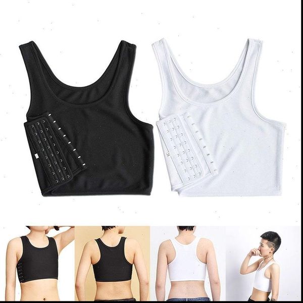 women buckle short chest breast binder tran vest casual shapers casual breathable buckle vest short top, White
women buckle short chest breast binder tran vest casual shapers casual breathable buckle vest short top, White