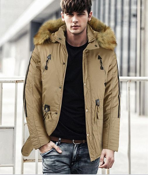 men's jackets winter cotton clothes hooded waist closed wool collar casual plush thickened coat, Black;brown
men's jackets winter cotton clothes hooded waist closed wool collar casual plush thickened coat, Black;brown