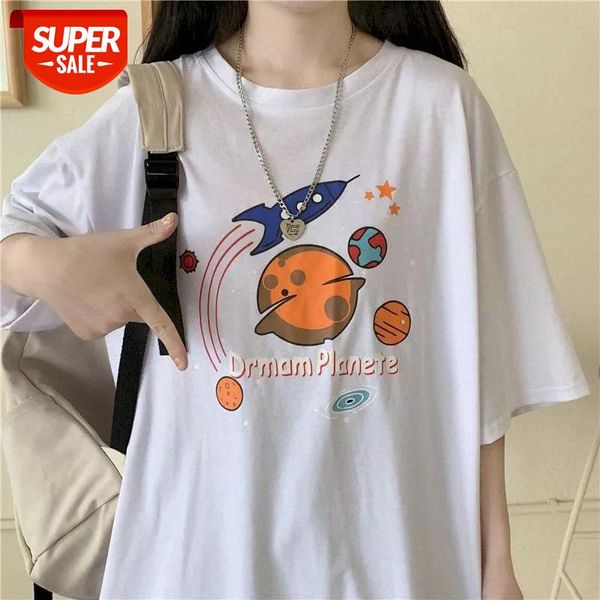 T-shirt women short-sleeved loose Korean version of ins tide students all-match Harajuku lazy wind half-sleeved early spring #SJ9L, White
T-shirt women short-sleeved loose Korean version of ins tide students all-match Harajuku lazy wind half-sleeved early spring #SJ9L, White
