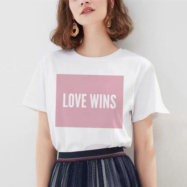 2021 new love wins letter print t shirt women casual funny t shirt for lady girl tee lovely female shirts, White
2021 new love wins letter print t shirt women casual funny t shirt for lady girl tee lovely female shirts, White