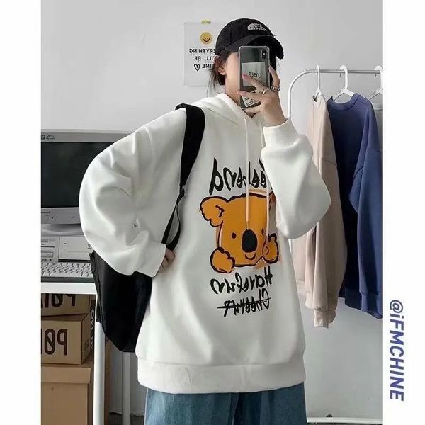 men's hoodies & sweatshirts all-match harajuku hoodie trend instagram japanese literary men lazy with velvet temperament set head, Black
men's hoodies & sweatshirts all-match harajuku hoodie trend instagram japanese literary men lazy with velvet temperament set head, Black