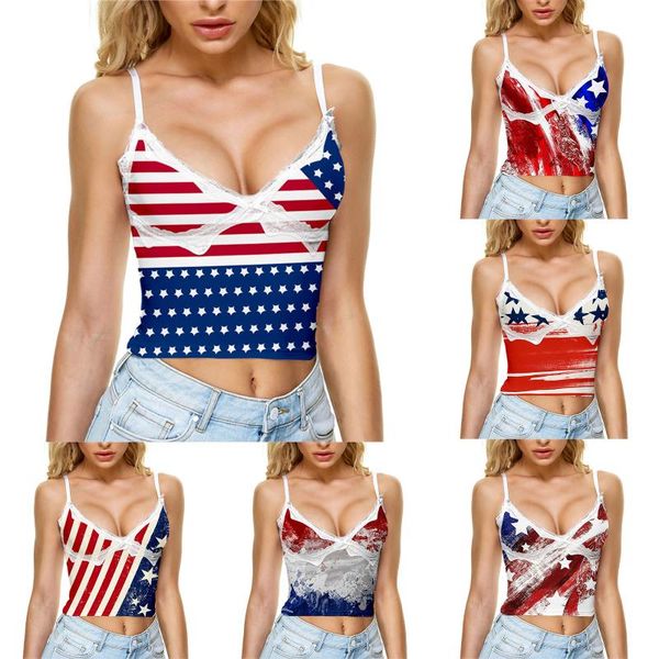 women's tanks & camis the latest arrival multicolor women lace patchwork camisole v-neck spaghetti straps american flag cropped top, White
women's tanks & camis the latest arrival multicolor women lace patchwork camisole v-neck spaghetti straps american flag cropped top, White