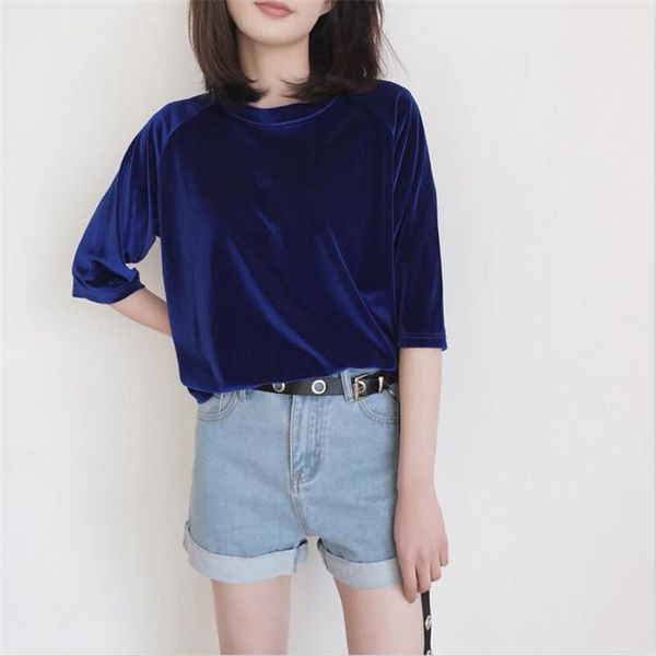 women's blouses & shirts 2021 spring and autumn fashion slim gold velvet half sleeve 0-neck thin -2xl velours woman blouse, White
women's blouses & shirts 2021 spring and autumn fashion slim gold velvet half sleeve 0-neck thin -2xl velours woman blouse, White
