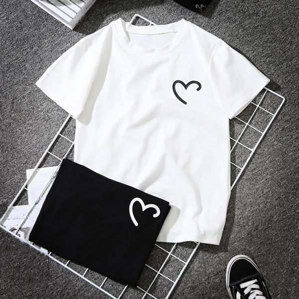 heart-shaped print black tees shirt women girls plus sizeshort sleeve t shirt shirt ladies summer fashion clothing, White
heart-shaped print black tees shirt women girls plus sizeshort sleeve t shirt shirt ladies summer fashion clothing, White
