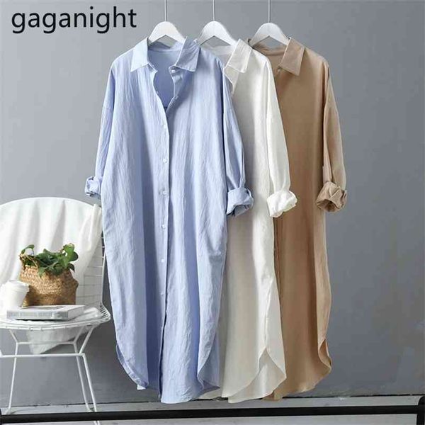 spring fashion solid loose women nine quarter sleeve shirts mid-length single breasted blouses turn-down collar 210601, White
spring fashion solid loose women nine quarter sleeve shirts mid-length single breasted blouses turn-down collar 210601, White