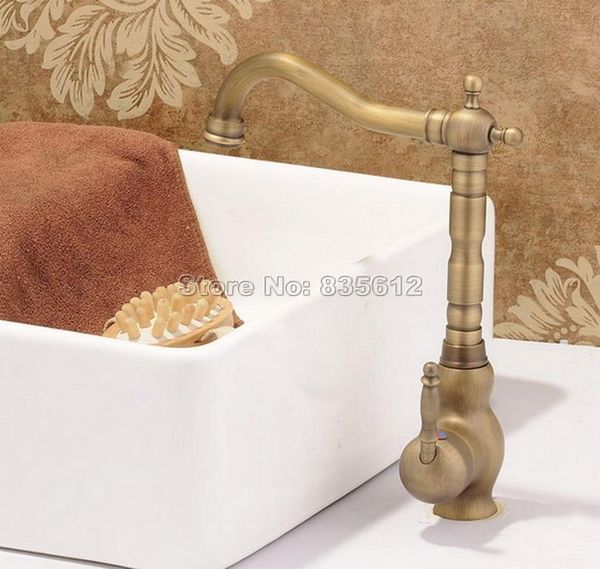 bathroom sink faucets basin 360 swivel spout faucet antique brass single handle hole vessel deck mounted mixer taps wnf014
bathroom sink faucets basin 360 swivel spout faucet antique brass single handle hole vessel deck mounted mixer taps wnf014