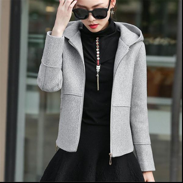women hooded woolen coat 2021 new slim short casual blend autumn winter outwear jacket female overcoat 5 color plus size s xxxl, Black;brown
women hooded woolen coat 2021 new slim short casual blend autumn winter outwear jacket female overcoat 5 color plus size s xxxl, Black;brown