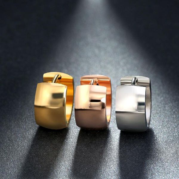 hoop & huggie chunky thick stainless steel earrings rose gold color minimalist women trendy earring european fashion, Golden;silver
hoop & huggie chunky thick stainless steel earrings rose gold color minimalist women trendy earring european fashion, Golden;silver