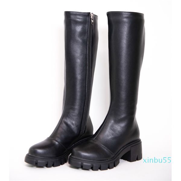 leather knee high boots women autumn winter high square heel lady platform shoes elegant woman zipper black round toe boots
leather knee high boots women autumn winter high square heel lady platform shoes elegant woman zipper black round toe boots