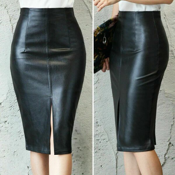 skirts women ladies high waisted pencil wrap skirt bodycon pu leather mini club, Black
skirts women ladies high waisted pencil wrap skirt bodycon pu leather mini club, Black