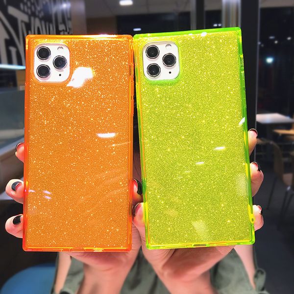 beautiful square fluorescent color glitter phone case for iphone 11 pro max se x xs max xr 6 7 8 plus transparent soft tpu cover
beautiful square fluorescent color glitter phone case for iphone 11 pro max se x xs max xr 6 7 8 plus transparent soft tpu cover