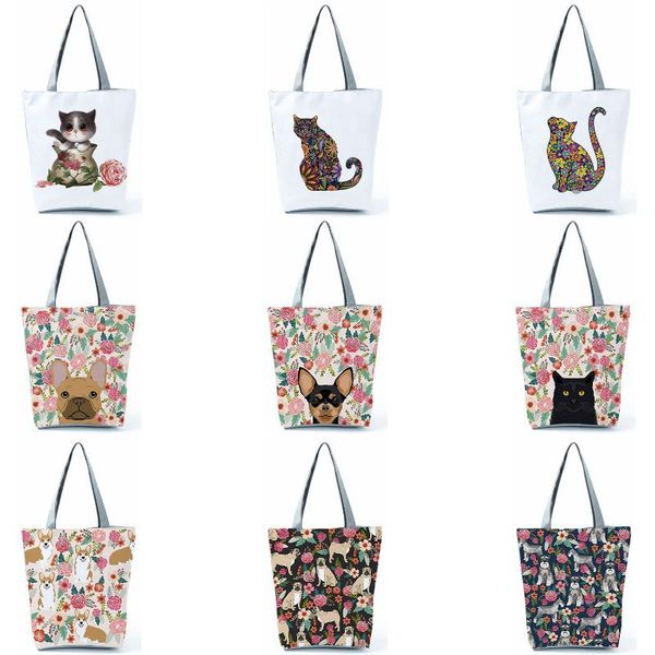 evening bags custom floral pet dog cat printed women tote handbag casual school traveling shoulder bag reusable shopping for supermarket
evening bags custom floral pet dog cat printed women tote handbag casual school traveling shoulder bag reusable shopping for supermarket