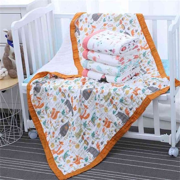 29 styles 110*110cm 120*150cm 6 layers muslin cotton baby sleeping blanket swaddle breathable infant kids children 210823
29 styles 110*110cm 120*150cm 6 layers muslin cotton baby sleeping blanket swaddle breathable infant kids children 210823