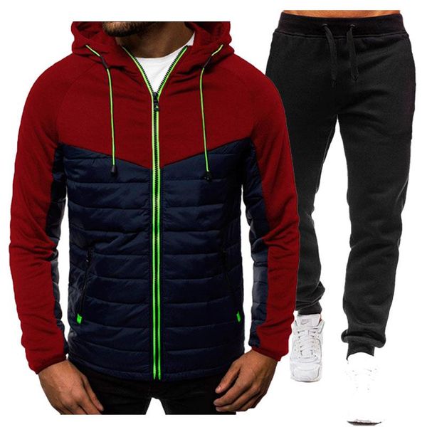 men's tracksuits tracksuit hoodies jacket set casual streetwear fashion hoodie coat + sweatpants hip hop hooded outwear suits, Gray
men's tracksuits tracksuit hoodies jacket set casual streetwear fashion hoodie coat + sweatpants hip hop hooded outwear suits, Gray
