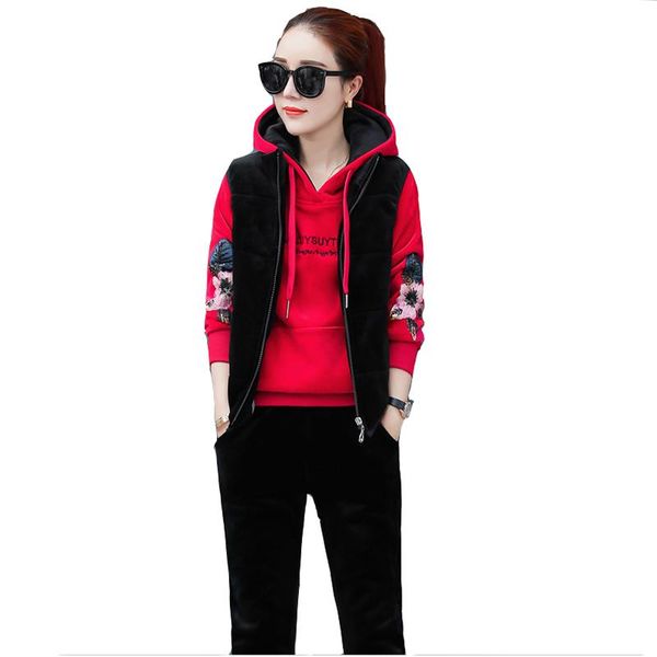 two piece dress women embroidery suit tracksuit winter 2 set hoodies + vest pants girl costume plus velvet sporting suits casual outfit, White
two piece dress women embroidery suit tracksuit winter 2 set hoodies + vest pants girl costume plus velvet sporting suits casual outfit, White