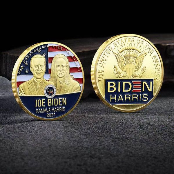 non magnetic crafts us president joe biden gold plated commemorative coin collectibles usa challenge badge
non magnetic crafts us president joe biden gold plated commemorative coin collectibles usa challenge badge