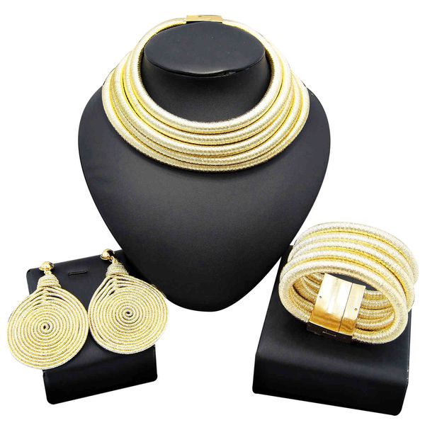 jewelry sets yulaili african women multicolor bracelet pendant earring latest fashion collar necklace magnetic button, Black
jewelry sets yulaili african women multicolor bracelet pendant earring latest fashion collar necklace magnetic button, Black
