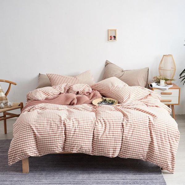 bedding sets elka japanese-style washed cotton yarn-dyed striped checked sheet duvet cover four-piece set oceania
bedding sets elka japanese-style washed cotton yarn-dyed striped checked sheet duvet cover four-piece set oceania