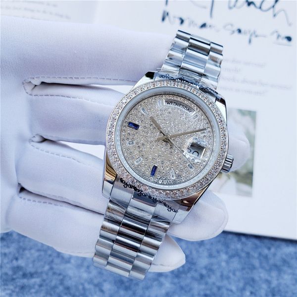 women fashion watch diamond iced out stainless steel automatic movement 36mm cusual dress girl gift wristwatch, Slivery;brown
women fashion watch diamond iced out stainless steel automatic movement 36mm cusual dress girl gift wristwatch, Slivery;brown