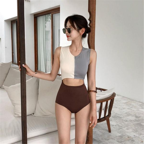 one-piece suits cut out one piece swimsuit solid patchwork swimwear women push up monokini zipper trikini high neck bathing suit pad swim
one-piece suits cut out one piece swimsuit solid patchwork swimwear women push up monokini zipper trikini high neck bathing suit pad swim