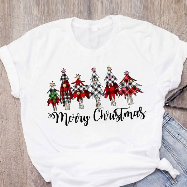 women graphic plaid tree short sleeve winter 90s clothes merry christmas printed lady tees clothing female t shirt t-shirt, White
women graphic plaid tree short sleeve winter 90s clothes merry christmas printed lady tees clothing female t shirt t-shirt, White