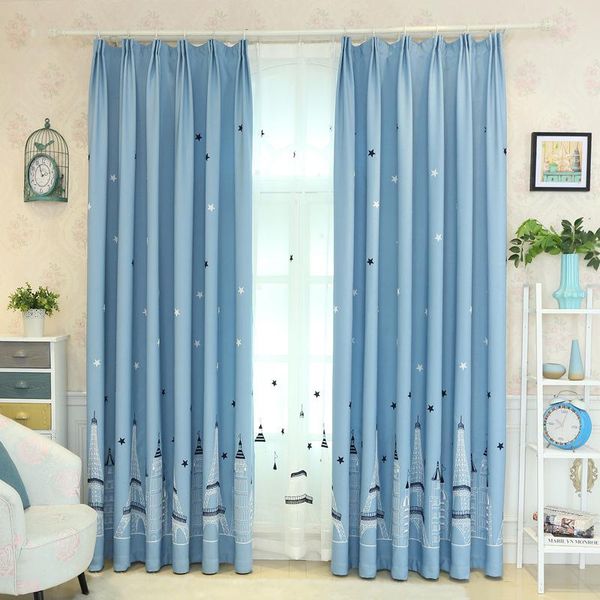 blue cartoon children's room imitation cotton and linen embroidered curtain cloth, fresh and rural living room blackout curtains
blue cartoon children's room imitation cotton and linen embroidered curtain cloth, fresh and rural living room blackout curtains