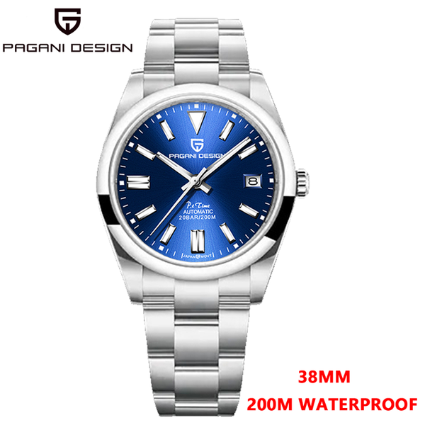 wristwatches pagani design brand 2021 men's 38mm automatic mechanical clock sapphire 200m waterproof watch relogio masculino, Slivery;brown
wristwatches pagani design brand 2021 men's 38mm automatic mechanical clock sapphire 200m waterproof watch relogio masculino, Slivery;brown