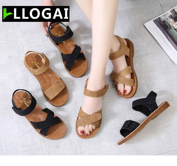 llogai new women's sandals solid color summer sandals women fashion rome style heels women platform leisure sandlas, Black
llogai new women's sandals solid color summer sandals women fashion rome style heels women platform leisure sandlas, Black