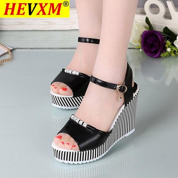 2021 summer new style women super high heels sandals women's wedge shoes buckle diamond stripes fish mouth platform rome shoes, Black
2021 summer new style women super high heels sandals women's wedge shoes buckle diamond stripes fish mouth platform rome shoes, Black