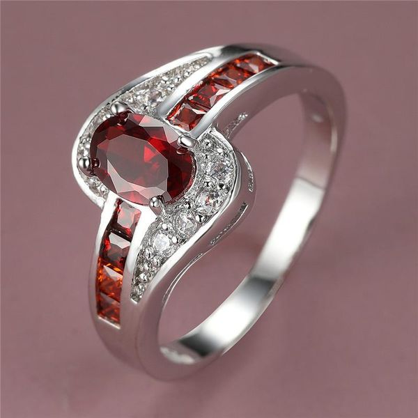 wedding rings vintage female red crystal stone ring charm silver color engagement luxury bridal oval zircon for women, Slivery;golden
wedding rings vintage female red crystal stone ring charm silver color engagement luxury bridal oval zircon for women, Slivery;golden