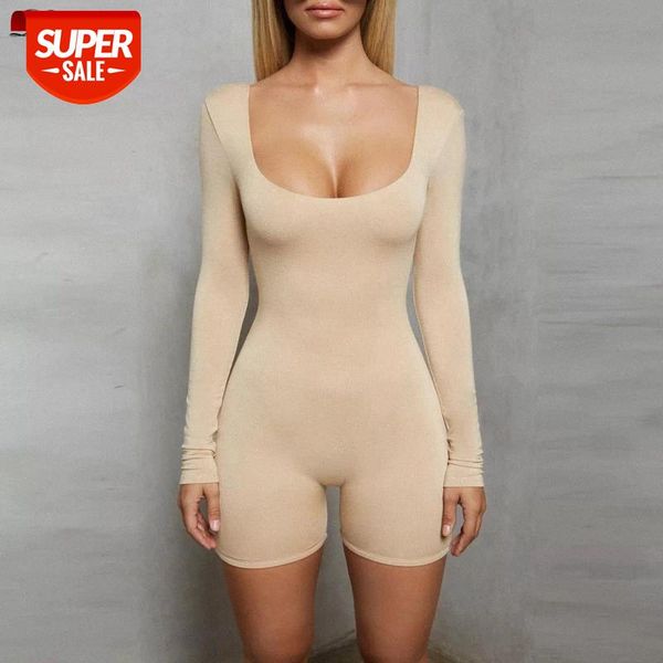 dulzura women bodysuit long sleeve neckline jumpsuit backless slim shorts clothes 2018 autumn winter black clothes fitness #pm9s, White
dulzura women bodysuit long sleeve neckline jumpsuit backless slim shorts clothes 2018 autumn winter black clothes fitness #pm9s, White