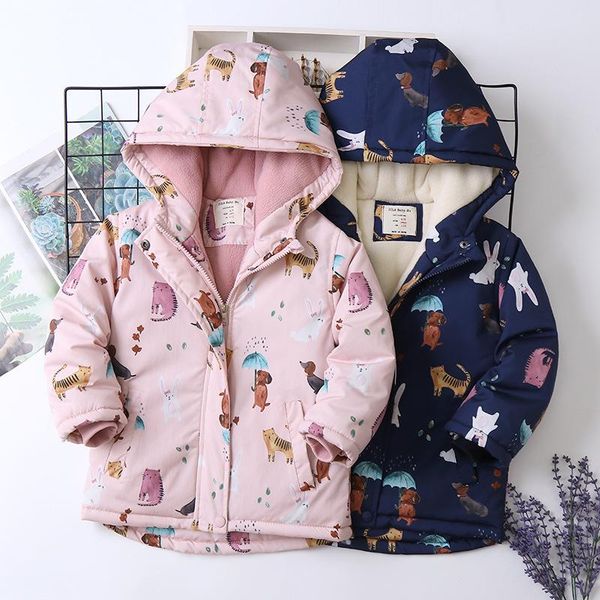 down coat baby kids plus velvet jacket for children's winter clothes 2021 girls boys cartoon cat padded thicken outwear, Blue;gray
down coat baby kids plus velvet jacket for children's winter clothes 2021 girls boys cartoon cat padded thicken outwear, Blue;gray