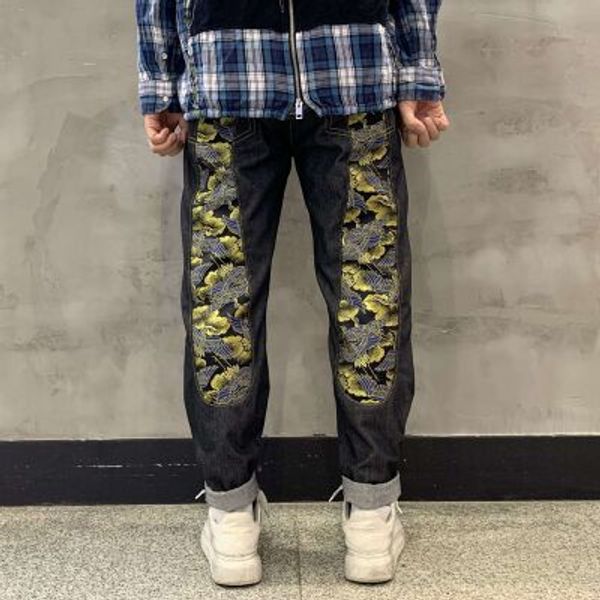 european and american designers summer thin star same jeans men's slim small straight patch hole beggar pants retro 2q24, Blue
european and american designers summer thin star same jeans men's slim small straight patch hole beggar pants retro 2q24, Blue